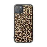 Leopard Print Magnetic Clear Phone Case — Impact-Resistant Transparent Case