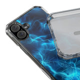 Blue Electric Flame Magnetic Clear Phone Case