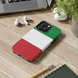 Italy flag Tough Phone Cases