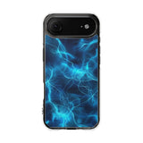 Blue Electric Flame Magnetic Clear Phone Case