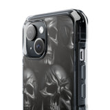 Skull Pattern Magnetic Clear Phone Case – Shockproof Impact Protection