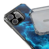 Blue Electric Flame Magnetic Clear Phone Case